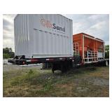 FONTAINE DROP DECK TRAILER WITH QIKSAND BAGGER