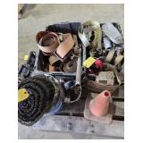 SKID OF TRUCK STRAPS, RATCHET STRAPS, MISC