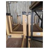 TWO WOOD TABLES, 23.5"x59.5" x 29.5"