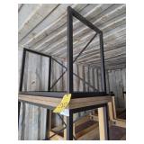 TWO TABLES, METAL FRAME, 23.5"x47.5"