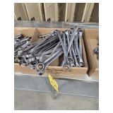 ASSORTED SAE & METIC BOX END WRENCHES