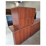 THREE 2-DRAWER LATERAL FILE CABINETS, 36"x24"x29.5