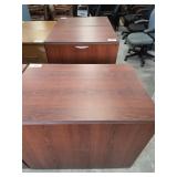 TWO 2-DRAWER LATERAL FILE CABINETS, 36"x24"x29.5"