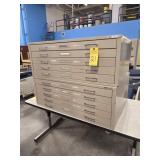 TWO ULINE BLUEPRINT CABINETS