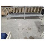 24"x108" STAINLESS STEEL TABLE, WITH SHELF