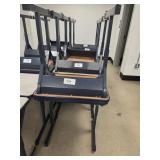 TWO DESKS, METAL FRAME, 20"x27"