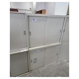 TWO SLIDING DOOR CABINETS, 36"x18"x28"