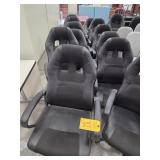 13 BLACK ROLLER CHAIRS