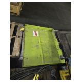 3 SKIDS, CLARK DOOR, MISC PANELS, DIAMOND PLATE