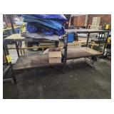 TWO METAL TABLES