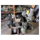 GEAR DRIVES, PUMPS, MISC ON FLOOR