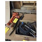 MISC TOOLS, C-CLAMPS. MALLETS