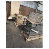 METAL TABLES & MISC SKIDS, GARDEN HOSE