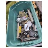 MIRRORS, PEDALS, MISC MOTORCYCLE PARTS, 2 BINS