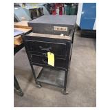 METAL ROLLER CABINET, 18"x18"x4" GRANITE SURFACE
