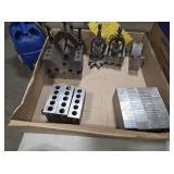 ASSORTED V-BLOCKS, 1-2-3 BLOCKS ETC