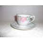 12pc Cup and Saucer - Pink Flower