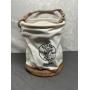 Klein 5104 leather bottom bucket bag