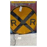 Railroad Crossing Sign with Reflective vinyl