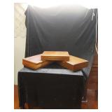 3 Wood Boxes for Storing Silverware