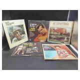 Box of Country Vinyl Records