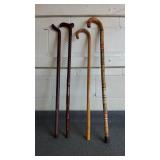4 Walking Canes