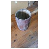Primitive Nail Keg Painted Brown