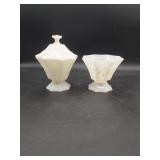 2 Milk Glass Compotes