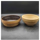 Vtg Pure Food Sanitary Bowl & Stoneware Bowl