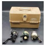 Brown Old Pal Tackle Box with Contents