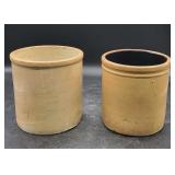 2- 8" Crocks