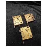3 Antique Metal Yale Mortise Door Locks