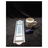 Johnson County Bank Outdoor Themometer & Clip