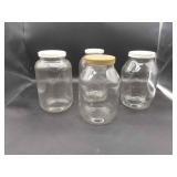 4 - 1 Gallon Jars