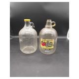2 Vtg 1 Gallon Clear White House Vinegar Jugs