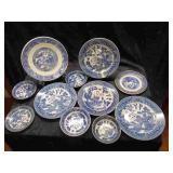 52pc Blue/White Japanese China