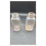 2 Clear Half Gallon Mason Jars
