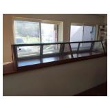 Vtg Wood & Glass Showcase
