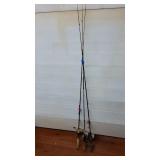 3 Fishing Rods & Reels