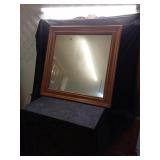2 Heavy Wood Framed Mirrors