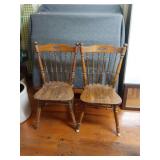 2 Wood Chairs