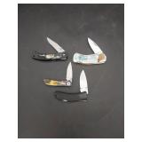 4 Unbranded Pocketknives