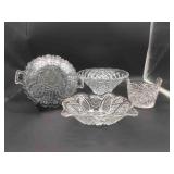Misc Clear Glass Bowl & Plate