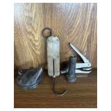 John Challion & Sons Vtg Scale & Vtg Bee Smoker