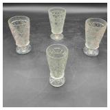 4 Big Top Peanut Butter Water Glasses
