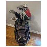Golf Bag with Misc Clubs