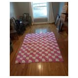 Bow Tie Quilt (does have Damage) & Patchwork Quilt