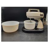 Vtg Kenmore Mixer with 2 Bowls on Stand