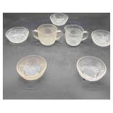 6 Pcs of Clear Glassware