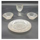 4 pcs of Clear Glassware